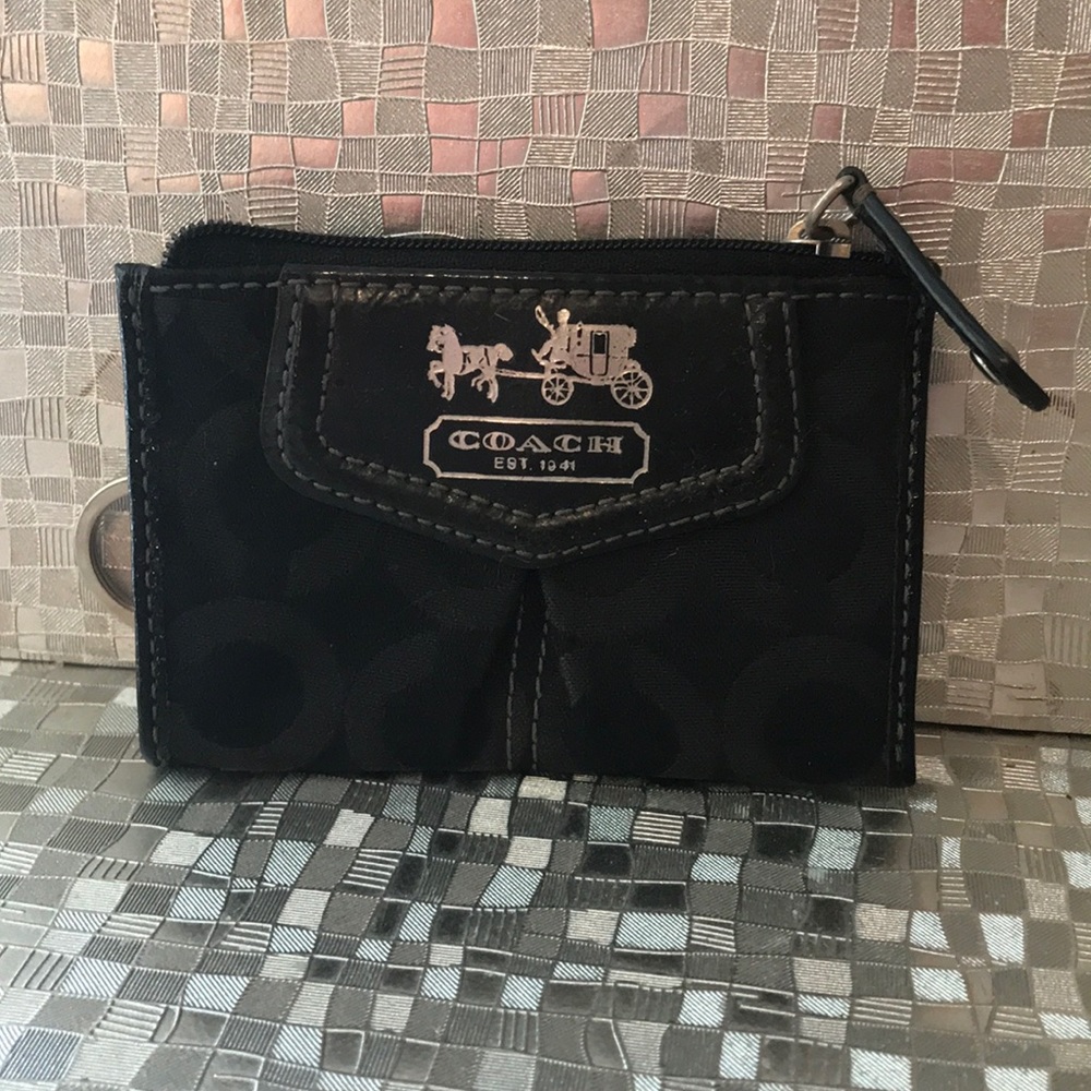 Authentic Coach keychain wallet